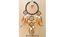 hawaii style dream catcher sea shells feather five circle handmade